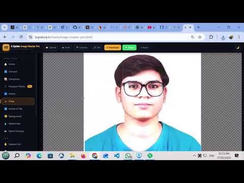 K Spider AI tool with AI Technologies Pasport size photo image master reducer resize Free AI tool