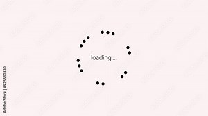 Glowing neon circle loading animation. Loading wheel animation. loading icon animation. Loading Circle Video with Glow.