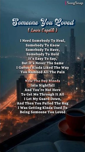 Someone You Loved | Lewis Capaldi | Sad Song | English Song #shorts #lyrics #music #tune #fyp #viral