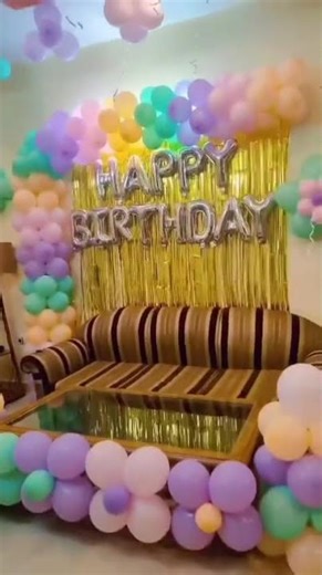 #shortsfeed #aestheticroomdecor #balloon #birthdayzone #diy #birthdaydecoration