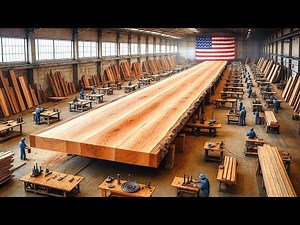 JAK się PRODUKUJE deski z DREWNA | WEWNĄTRZ MEGA FABRYKI w USA