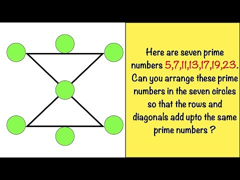 Arranging seven prime numbers in circles - 5,7,11,13,17,19,23 || Brilliant Math Puzzle