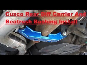 2015+ WRX STI Cusco Rear Differential Carrier and Beatrush Rear Differential Mount Bushings Install