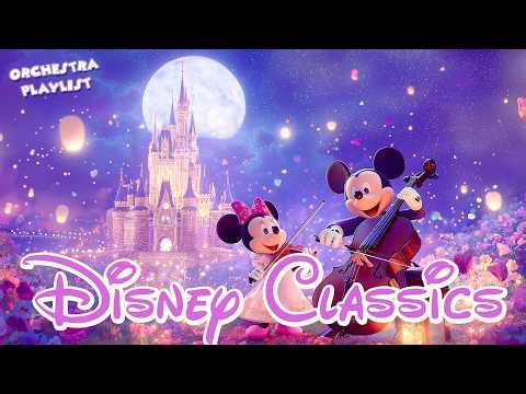 Disney Classics Orchestra 🎻✨ | Magical Disney Instrumental Music for Relaxing, Studying