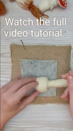 Needle Felting For Beginners - Easy Needle Felted Mushrooms #needlefelting #felting #diycrafts