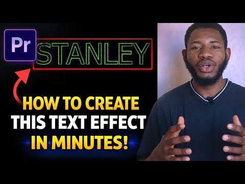 Create THIS Neon Text Effect in Adobe Premiere Pro (FAST & EASY!)#edit #premierepro #cinematic