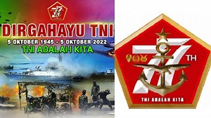 Tema dan Logo HUT ke-77 TNI, Simak Visualisasinya dan Link Download untuk Memeriahkan Peringatan - Tribunnews.com