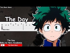 Boku no Hero Academia OP 1 - The Day Guitar Tutorial