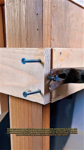 Self-Tightening Corner Frame Joint