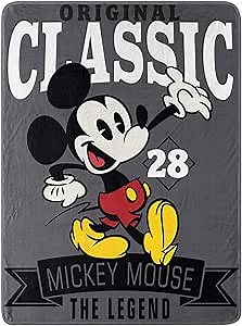 Disney Mickey Mouse Super Plush Throw The Legend 46" x 60" Blanket
