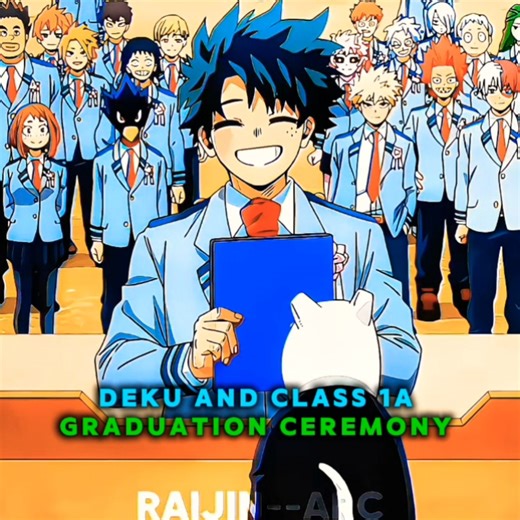 Class 1A graduation ceremony #mha #anime #mhaedit #midoriya