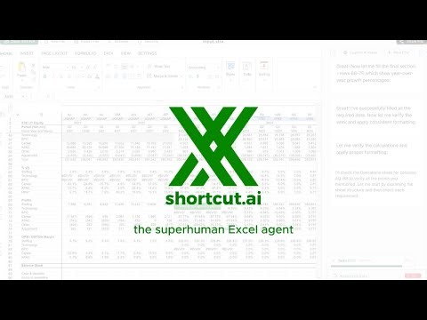 Build anything in Excel with Shortcut