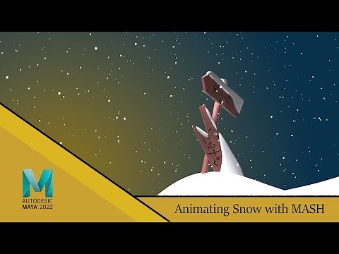Maya 2022 Tutorial - Creating snow using MASH