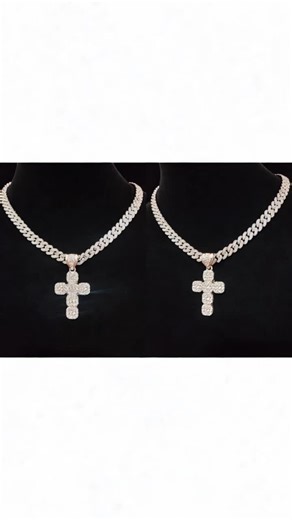 Hip Hop Cross Pendant Necklace - Unisex Streetwear