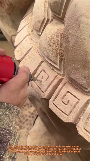 Incredible Hand-Carved Dragon Turtle Wood Sculpture Process!