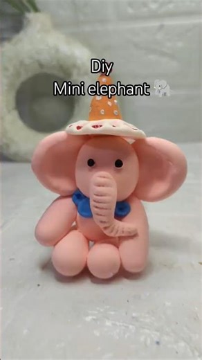 Let’s diy elephant 🐘#diy#diyideas #tutorial#easydiyideas#claycraft#fypart #youtubeshorts#yt#ytshorts
