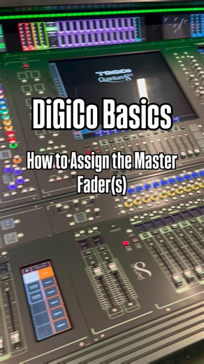 Michael Leckrone | Audio Engineer on Instagram: "How to Assign the Master Fader on DiGiCo I get asked this question often, I I understand why. It’s not the most intuitive since it operates differently than assigning any other fader. For normal faders you would follow these steps: LCD Function - Assign Fader - Layout - Channel List - Select the desired channel For the Master Fader(s): Layout - Fader Banks - Bottom right Assign Fader - Channel list - Select the Channel Hope this helps. Save for la