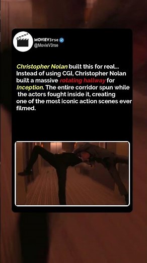 Inception's Hallway Was 100% Real! 😱 #movie