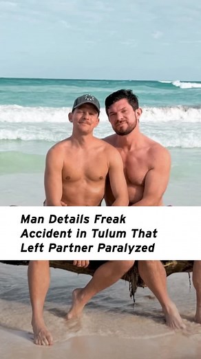 While swimming in #Tulum, a wave hit Jared Hill, Justin Railford's partner, wrong and left him paralyzed. They encountered several problems trying to get medical help that Justin says only came after they paid several ransoms to hospital staff.
