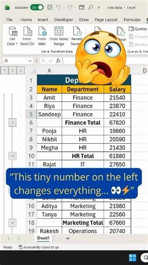 This Tiny Excel Button Cleans Your Data 🤯⚡#excel #exceltips