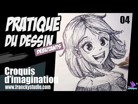 Dessiner des persos manga- croquis au stylo - timelapse - débutants