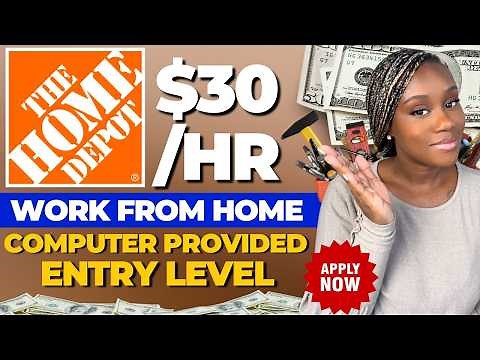 Make $1,200/WK HOME DEPOT REMOTE JOBS | ENTRY LEVEL WORK FROM HOME JOBS