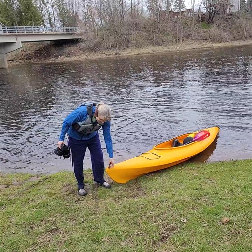 Pick up a copy of the Ladysmith News this week for coverage of the 2025 Sheldon Canoe & Kayak Race on the Jump River. Here is Karrie Groothousen, the first to arrive at Haley Park on Sunday morning. | Ladysmith News