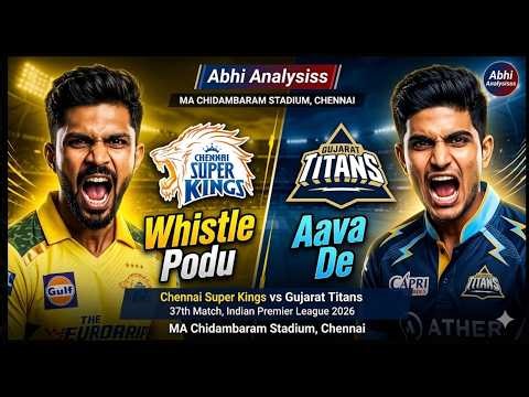 LIVE: CSK vs GT IPL 2026 | Match 37 Live Score & Hindi Analysis #ipl2026 #cskvsgt #gtvscsk