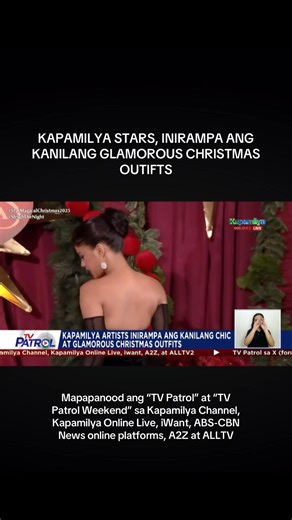 Holiday runway ng Kapamilya stars sa Star Magical Christmas 2025 Mapapanood ang “TV Patrol” at “TV Patrol Weekend” sa Kapamilya Channel, Kapamilya Online Live, iWant, ABS-CBN News online platforms, A2Z at ALLTV #tvpatrol #abscbnnews #abscbnpr | ABS-CBN PR