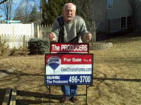 Installing a Real Estate Sign in Frozen Ground.