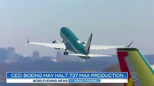 4.5K views · 18 reactions | Boeing may halt production of the 737 MAX if the plane does not fly by year’s end, the company said, announcing its worst quarter in 103 years. 346 people were killed in 2 deadly 737 MAX crashes, which led to the plane’s grounding. https://cbsn.ws/30TErFe | CBS Evening News | Facebook