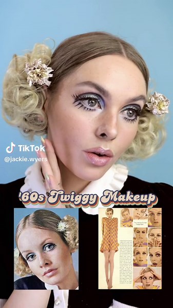 60s Twiggy Makeup Tutorial for Festival Season