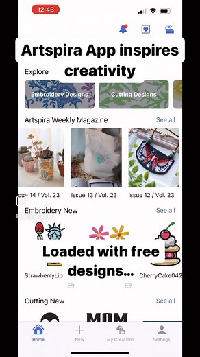 Use the Artspira App for free cut and embroidery designs PLUS draw and create your own emrboidery files {my favorite feature} get all the details here >> https://lifesewsavory.com/how-to-use-the-artspira-app-for-embroidery/ #serger #airflow3000 #onlifesewsavory #sewing | Life Sew Savory - Emily Thompson