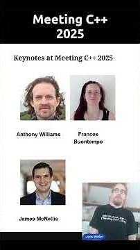 Short intro to the keynotes of Meeting C++ 2025