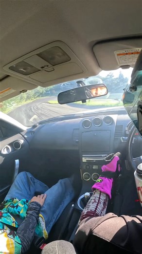 Rohab Khan on Instagram: "Stock power 350z 4th gear backie at Link Circuit 🔥 Another bucket list circuit unlocked ✅ After our D1 car had to take an early retirement from D1GP Ebisu round on Thursday, we had to change our plans and found an open track day at Link Circuit on Friday. So we loaded up a couple practice cars from our storage at Ebisu and made our way to Link. First time driving the @driftteamkaizen 350Z on this amazing circuit was a really good experience. Track manager was really co