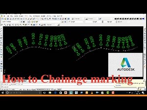 How to Chainage marking in Road and Canal Alignment