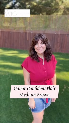 20 reactions | Meet Confident Flair by Gabor — your new beachy‑day, boss‑lady wig! ✨Soft, heat‑friendly waves, breezy movement, and an open-wefted cap that keeps you comfy while you slay all day. Style it sleek, tousled, or full-on glam — Confident Flair’s got your vibe.  #wavyhairdontcare #wigswithbangs #wigsforwomen #wigstudio1 | Wig Studio 1 | Facebook