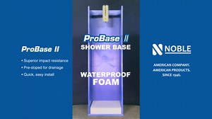 Shower Kit - ProBase Multi-Slope Pre-Waterproofed with Pre-Sloped Base, Sheet Membrane, Solid Curbs, Thin Bed Drain Installation Accessories. Easy to Install (32" x 60" Center Drain Kit)