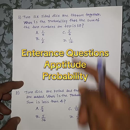 Understanding Probability in Entrance Exam Aptitude