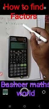 How to Find Factors Using Casio Calculator | Easy Maths Trick | Basheer Maths World #casio