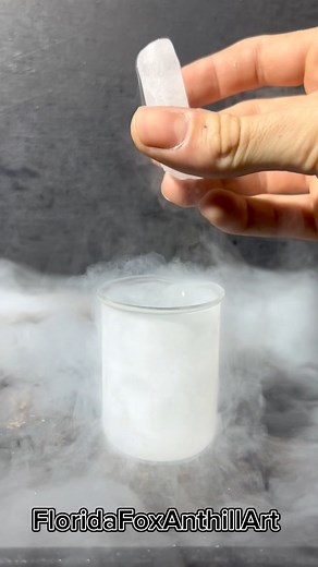 Dry ice 🧊Vs Liquid nitrogen 🌨️❄️ #science #satisfying #experiment #asmr #DryIce #LiquidNitrogen | Florida Foundry