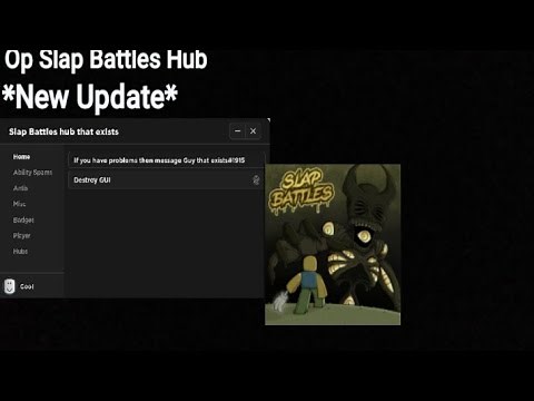 Showcase Slap Battles Hub (Update Hub) In Roblox Slap Battles Exploiter