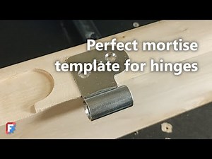 Make a Perfect Router Template for Hinges on the CNC!
