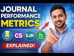 ✅ Journal Performance Metrics Explained | Impact Factor, CiteScore, SJR & H-Index Made Easy