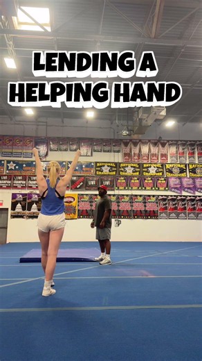 LENDING A HELPING HAND… #tumblechef #cheer #tumbling #Shorts