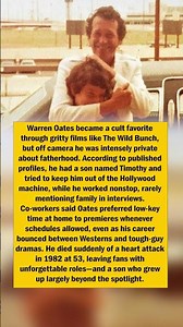 Warren Oates Kept Timothy Private