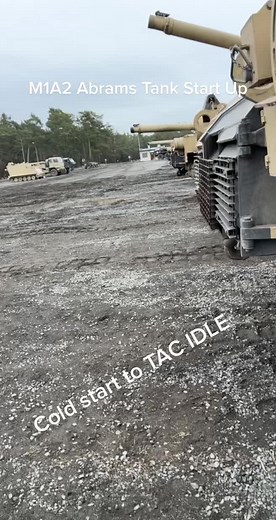 🤤 #coldstart #turbine #honeywell #tank #m1a2abrams #19k #19kilo #fyp #militarytiktok #tanktok #morningroutine #abrams