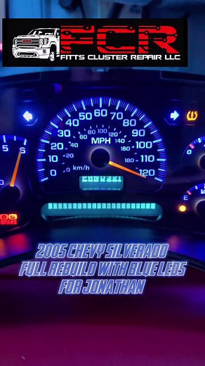 2005 Chevy Silverado Rebuild with Blue LEDs for Jonathan