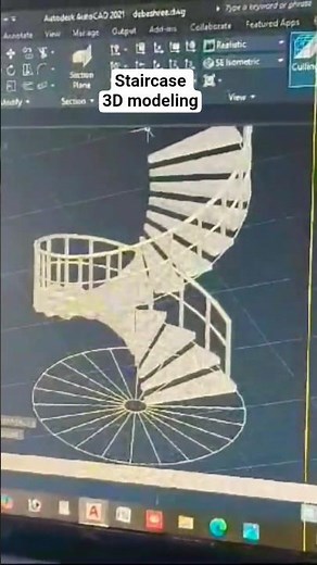 AutoCAD 3D modeling#bome #autocad #3dmodeling #civilengineering #interiordesign