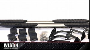 Westin 21-23550 PRO TRAXX 4 Oval Nerf Bars fits 2009-2018 Ram 1500 2019-2024 Ram 1500 Classic Quad Cab Polished Pair